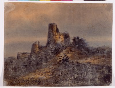 Ruins of a Medieval Chateau by Victor Hugo